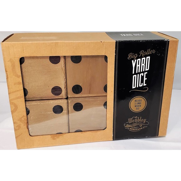 Big Roller Yard dice from Wembley 4" square Dice Great for any outdoor Space E2 - Picture 1 of 2